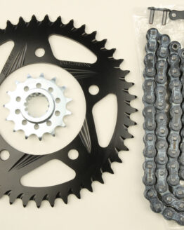 V3 Chain & Sprocket Kit Black RX Chain 520 15/45 Hardcoat Aluminum