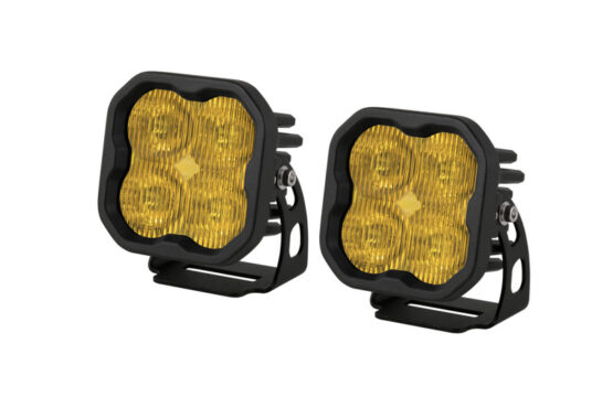 SS3 LED Pod Sport - Yellow SAE Fog Standard (Pair) - Image 2