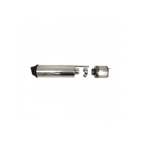 MBRP Power Tech 4 Slip-On Exhaust Silver Fits 14-21 Kawasaki Teryx 800