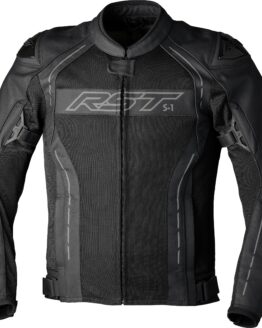 RST S1 Mesh CE Jacket Black/Black Leather X-Small