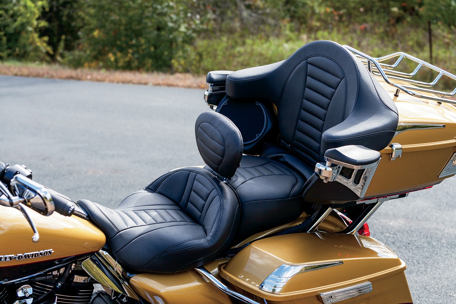 Ultra Touring Extended Arm Wrap Around Backrest by Mustang - Image 4