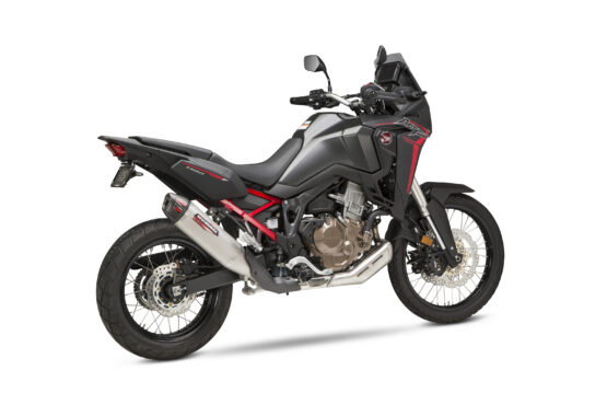 Yoshimura RS-12ADV Slip-On Exhaust SS/CF Silver Fits 20-22 Honda CRF1100L - Image 9