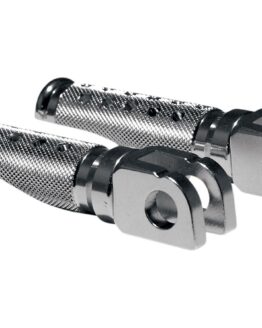 Silver Front Rider Slash Cut Foot Pegs