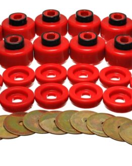Energy Suspension Body Mount Set - Red