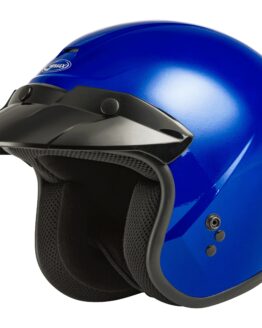 GMAX Youth OF-2Y Open Face Helmet Blue Gloss YM