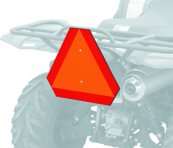 QuadBoss ATV Safety Emblem - Orange Triangle