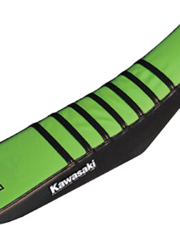 D'Cor Gripper Seat Cover Black/Green Fits Kawasaki KX250F KX450F