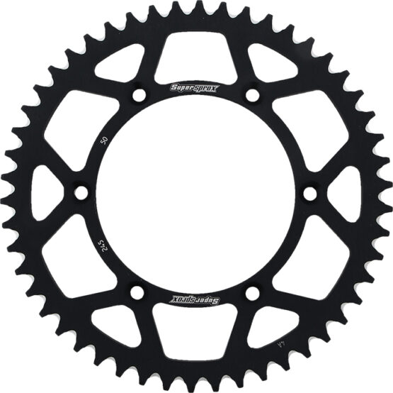 Supersprox Aluminum Rear Sprocket 50T Black Fits Yamaha 520 Chain