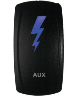 Lighted Switch Aux On/Off Blue Led