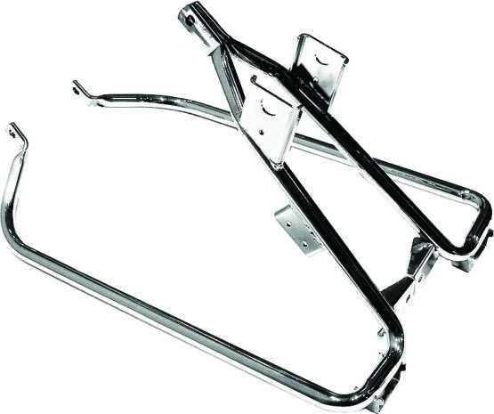 HardDrive Saddlebag Support Kit Chrome For Harley FLT 1993-2013
