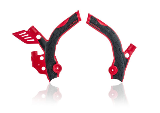 Acerbis X-Grip Frame Guards Red/Black For Beta RR 2013-2019