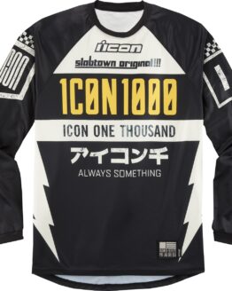 ICON Slabtown Jersey Pullover Long-Sleeve Men's M Black/Yellow/White