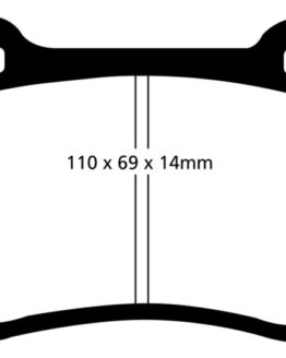 EBC Bluestuff NDX Front Brake Pads Semi-Metallic Fits 96-00 Lotus Esprit Turbo