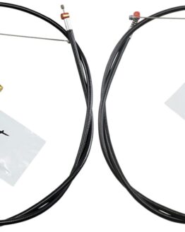 +6in. Black Vinyl Throttle Cable & Idle Cable Set