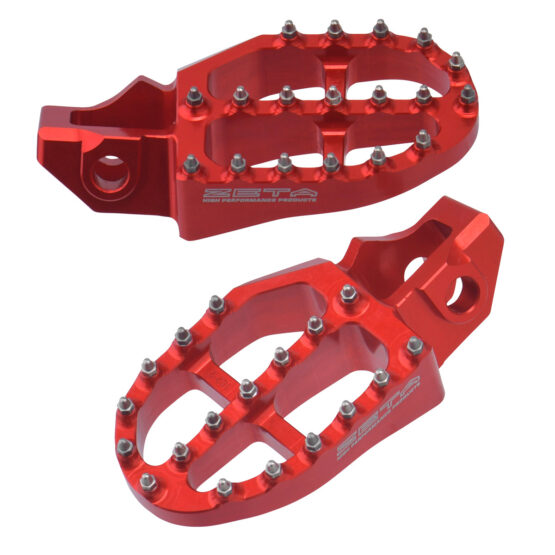 DRC Aluminum Footpegs Red For KTM Husqvarna GasGas 2017-2023