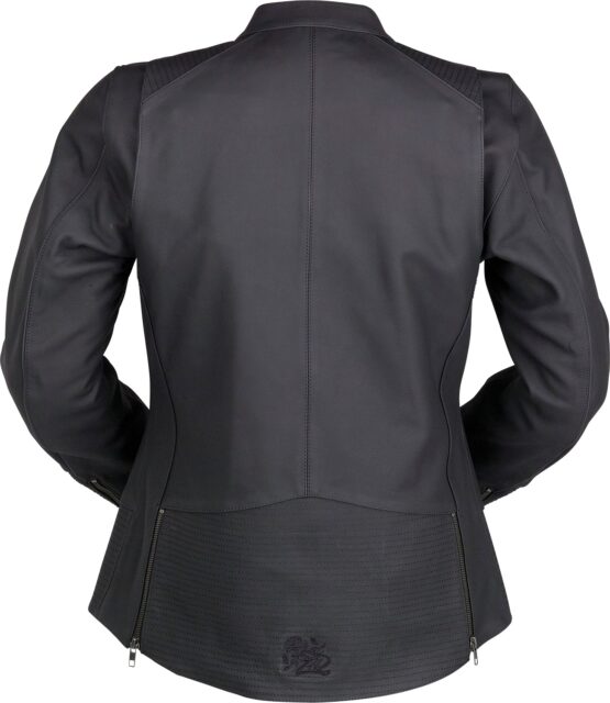 Z1R Matchlock Women's Leather Jacket Black XS - Image 2