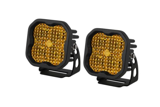 SS3 LED Pod Pro - Yellow Flood Standard (Pair) - Image 6