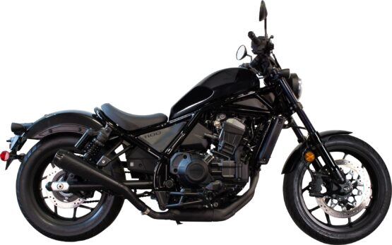 High-Mount Black Stainless Steel Comp-S Slip On Exhaust