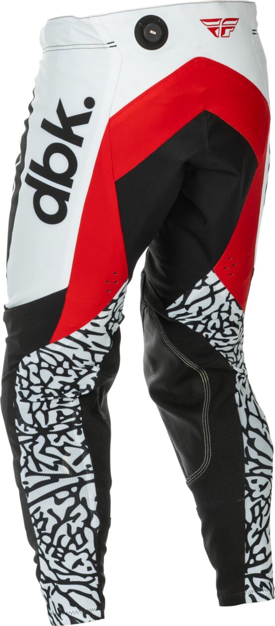 Fly Racing Evolution DST DBK Pants Black/White/Red Size 38 - Image 4