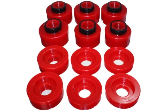 Red Body Mount Set Fits 08-16 Ford F-250/F-350/F-450/F-550 Super Duty