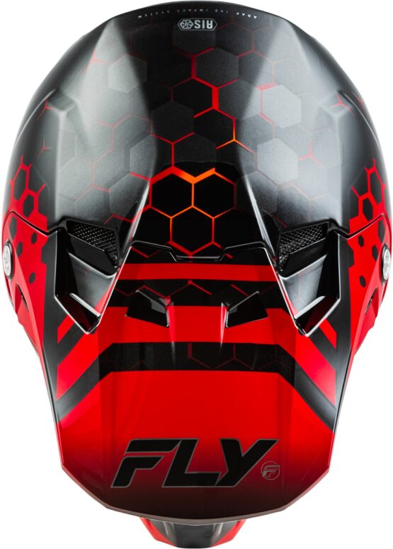 Fly Racing Formula CC Tektonic Helmet Black/Red/Orange Medium - Image 4