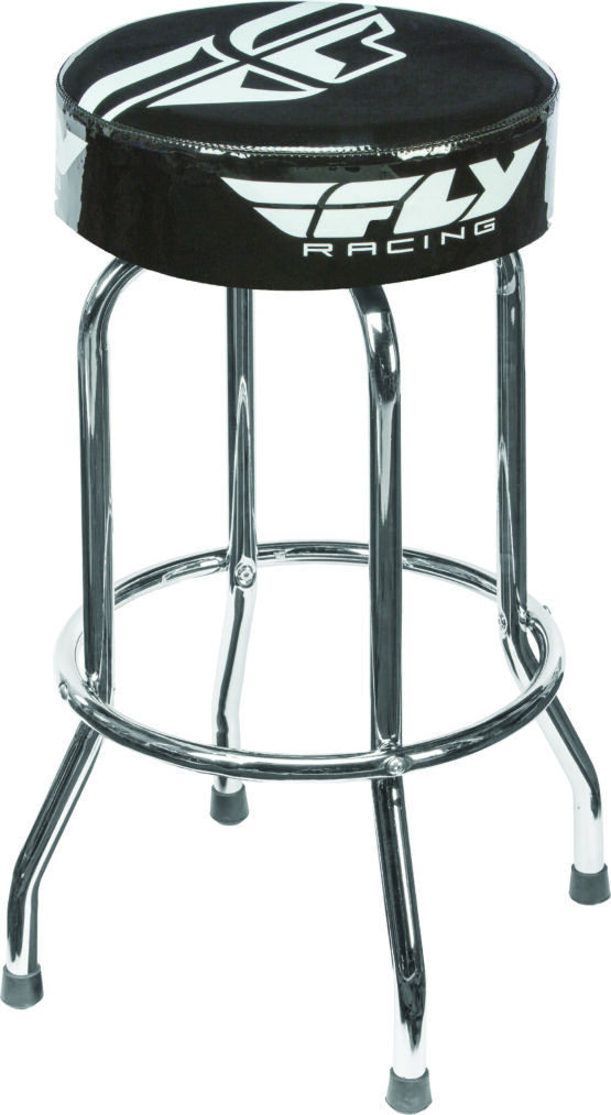 Fly Racing Bar Stool Black 30 Inch Universal Shop Garage