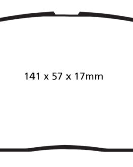 EBC Redstuff Ceramic Front Brake Pads Fits 09+ Hyundai Genesis Coupe 2.0 Turbo