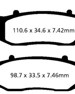 Long Life Sintered Brake Pads