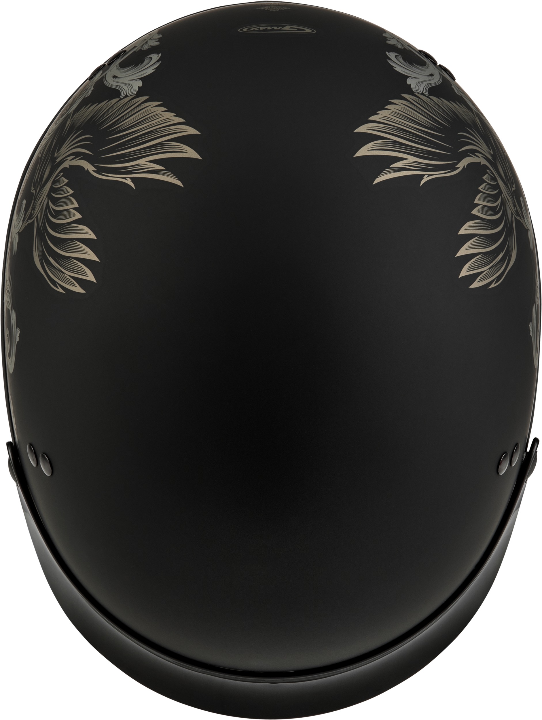 GMAX HH-65 Corvus Helmet w/ Peak Matte Black/Tan Large - Image 3