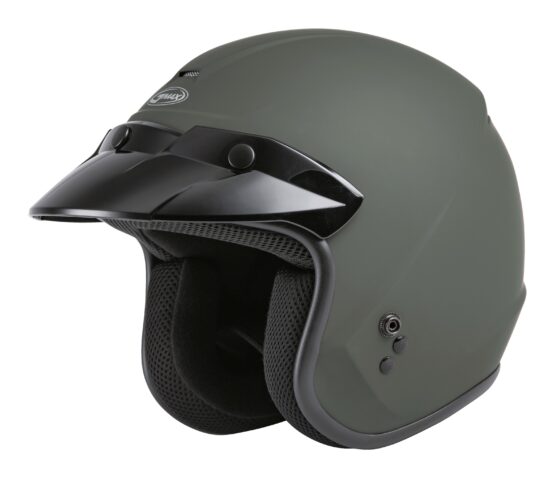 GMAX OF-2 Open-Face Helmet Matte Green Small
