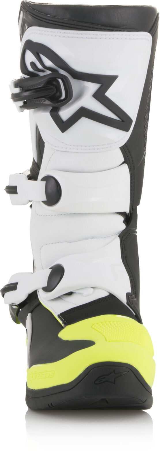 Tech 3S Boots Black/White/Yellow Size 8 - Image 6
