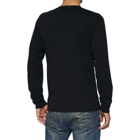 100% Men's Bilto Long Sleeve Tee Black Small - Image 2