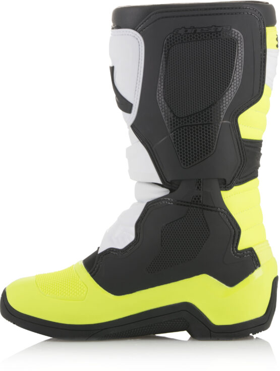 Tech 3S Boots Black/White/Yellow Size 8 - Image 7