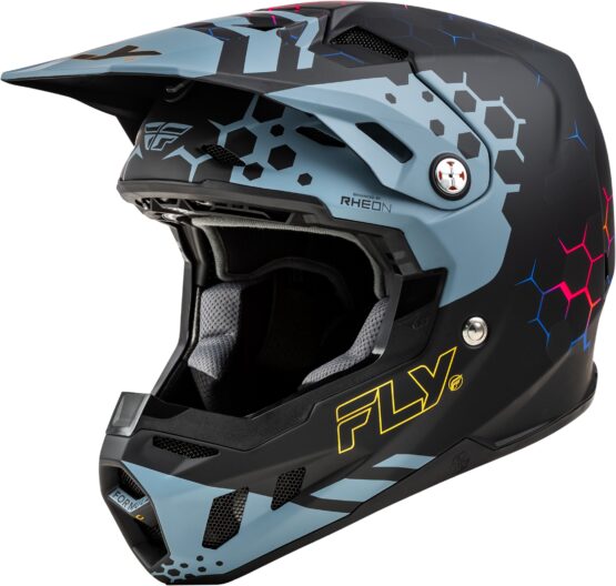 Fly Racing Formula CC Tektonic Helmet Matte Black/Slate/Blue XL