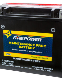 Fire Power CTX19-BS Maintenance Free Sealed Battery Replaces YTX19-BS