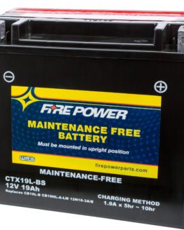Fire Power CTX19L-BS Maintenance Free Battery Replaces YTX19L-BS