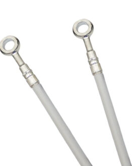 White Stainless Steel Hydraulic Clutch Line