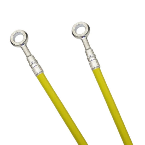 Yellow Stainless Steel Rear Brake Line Kit