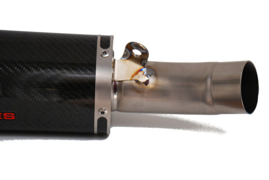 Graves Carbon Fiber Slip-On Exhaust Black Fits 09-18 Kawasaki ZX6R - Image 5