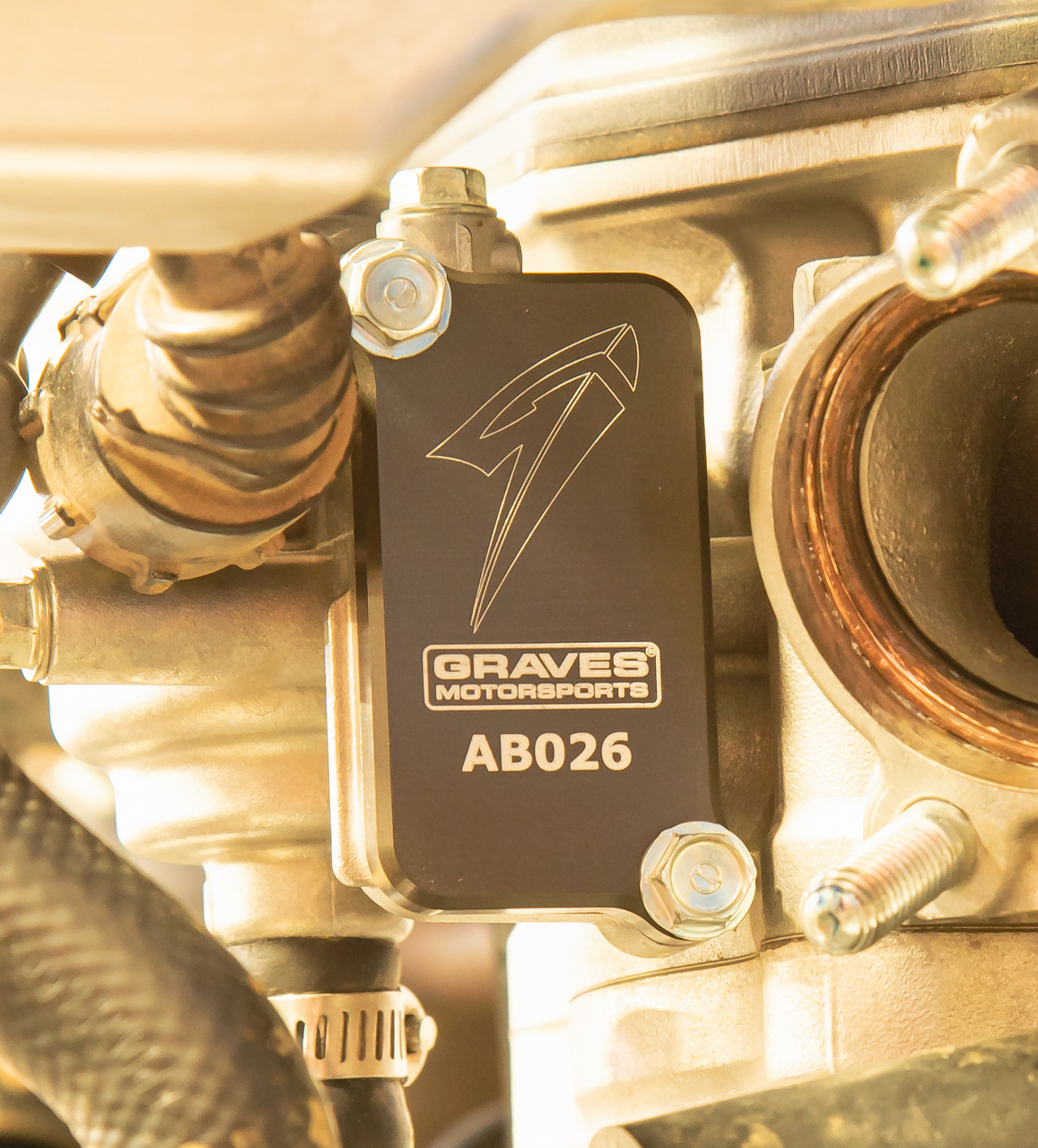 Graves Smog Block Off Plate Aluminum AB026 Fits 19-22 Honda CRF450L/RL/X - Image 3