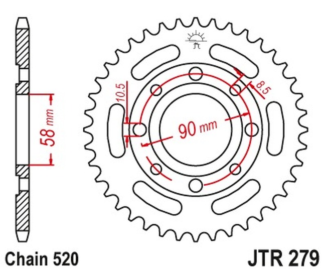 Steel Rear Sprocket - 33 Tooth 520 - Image 4