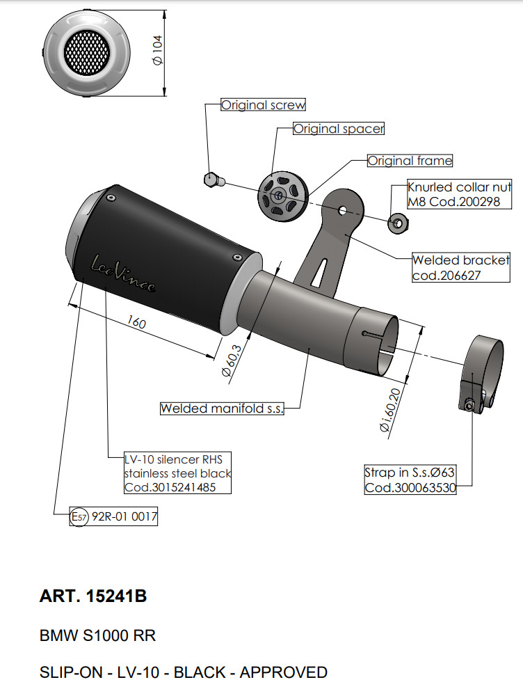 LV-10 Black Edition Slip On Exhaust - Image 5
