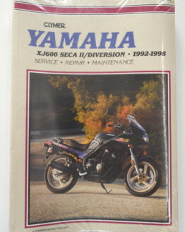Clymer Service Manual Soft Cover Fits 1992-1998 Yamaha XJ600 Seca II