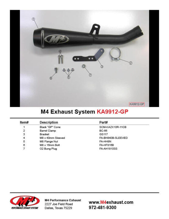 Black GP Slip On Exhaust - Image 4