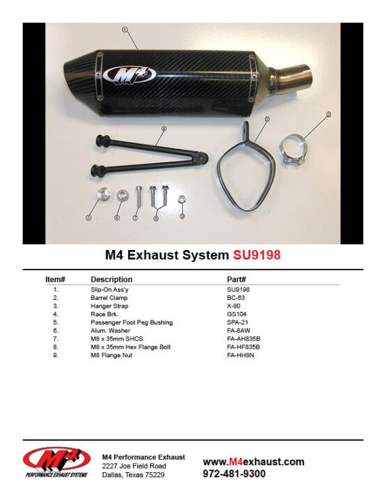 MC36 Carbon Fiber Slip On Exhaust - Image 4