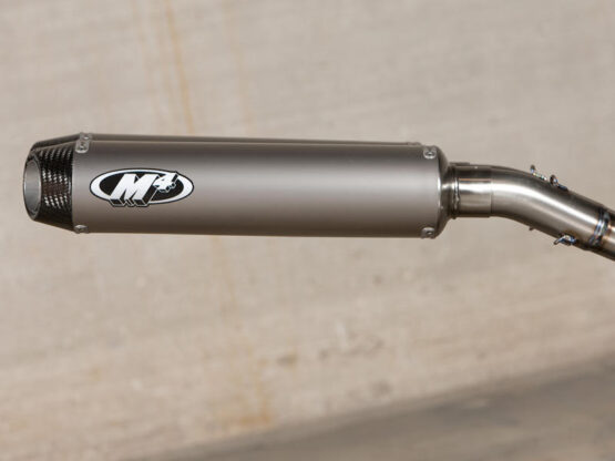 M4 Titanium Dual Slip On Exhaust w/ Link Pipe Fits 07-08 Yamaha R1 - Image 3