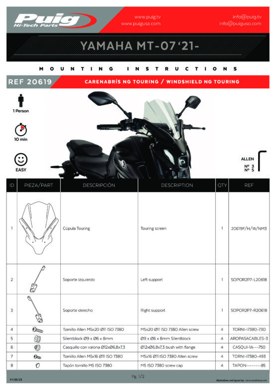 Dark Smoke Naked New Gen Windscreen - Image 3