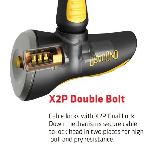 OnGuard Rottweiler 3.5' 30mm Armored Cable Lock for Motorcycle Scooter Bicycle - Image 4