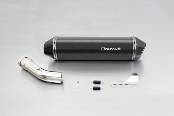 Remus Carbon Fiber HEXACONE Slip-On Exhaust Black Fits BMW R1200ST/RT