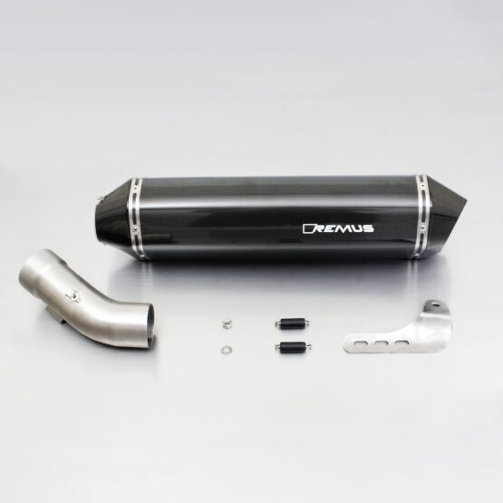 Remus Carbon Fiber HEXACONE Slip-On Exhaust Black Fits 10-13 BMW R1200RT